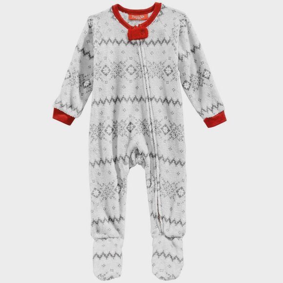 Family PJs Baby One-Piece Pajama w/ Feet – Winter Fairisle – Size 6 Mo – NWT - Picture 3 of 4